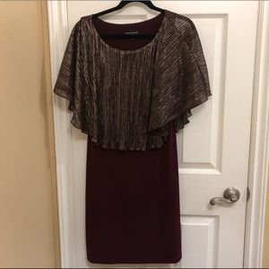 Maroon/Gold dress
